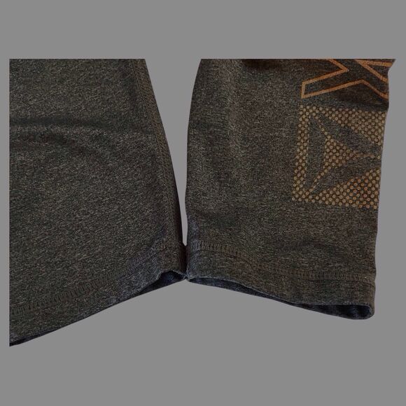 Reebok Womens Small 7/8 Length Leggings High Rise Charcoal Heather Logo - Picture 6 of 9